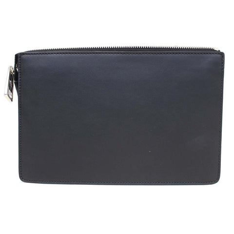 Fendi Clutch Bag Bugs Metal Slim Black For Women