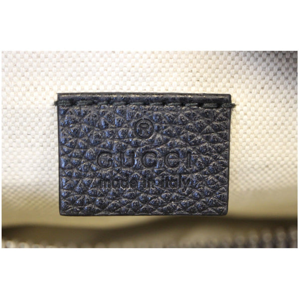 GUCCI Print Leather Black Belt Waist Bum Bag 527792-US