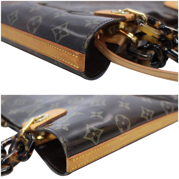 LOUIS VUITTON Cabas Ambre PM Vinyl Monogram Shoulder Bag Brown