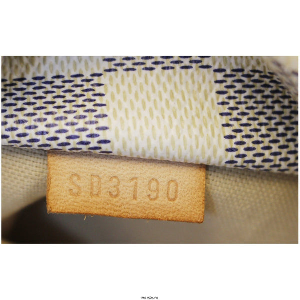 Louis Vuitton Totally GM Damier Azur Tote Shoulder Bag - lv tag