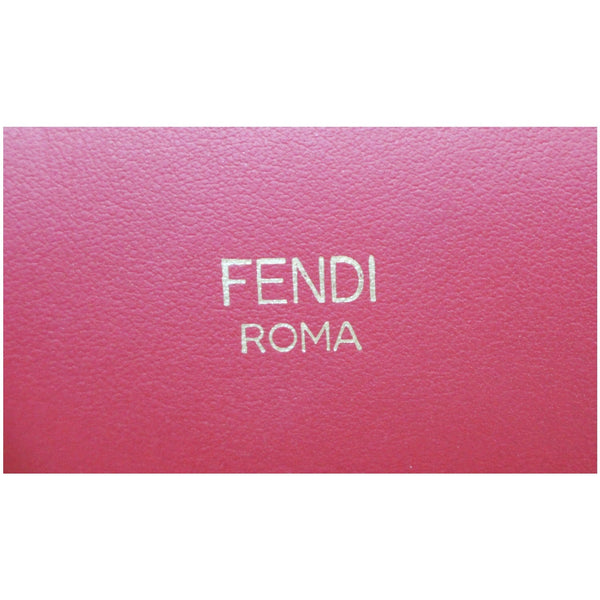 Fendi Runway Leather Tote Bag Red - fendi logo