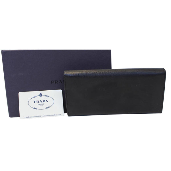 Prada Triangle Continental Flap Wallet - card and case