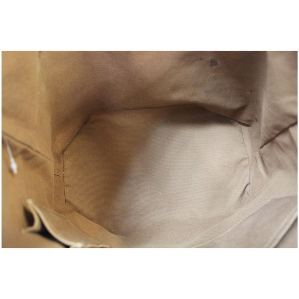 beautiful interior LV Palermo GM leather Canvas bag