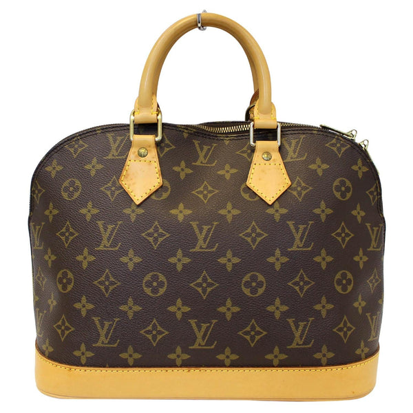 Louis Vuitton Alma Monogram Canvas Satchel Bag Brown - lv alma