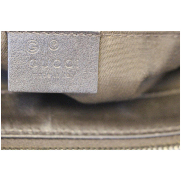 GUCCI Dark Brown Leather Shoulder Bag 341503-US
