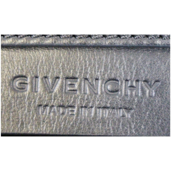 GIVENCHY Antigona Medium Croc Embossed Leather Satchel Shoulder Bag Brown