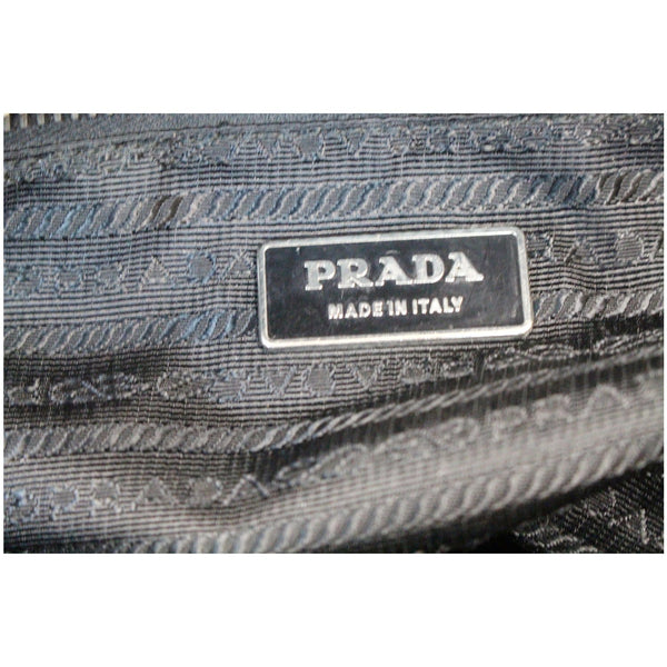 PRADA Vitello Daino Satchel Bag Black