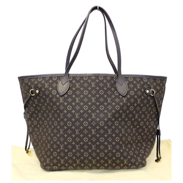 LOUIS VUITTON Neverfull MM Fusain Monogram Idylle Shoulder Bag-US