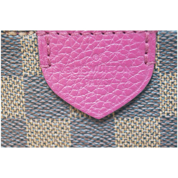 LOUIS VUITTON Hyde Park Damier Ebene Shoulder Bag Fuchsia-US