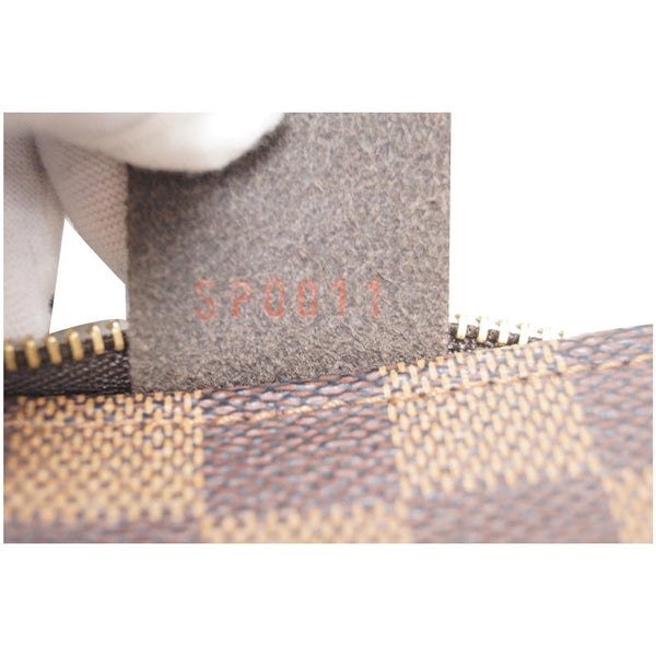 Louis Vuitton Damier Ebene Truth Makeup Pouch Bag- lv tag