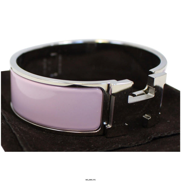 Hermes CLIC Clac H Bracelet - pink
