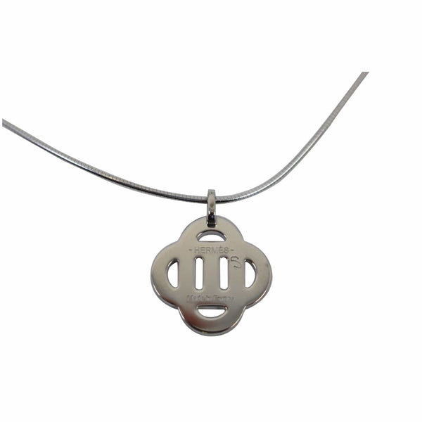 Hermes Necklace Isatis Pendant Silver - Hermes necklace