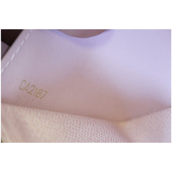 LOUIS VUITTON Caissa Damier Ebene Wallet Rose Ballerine-US