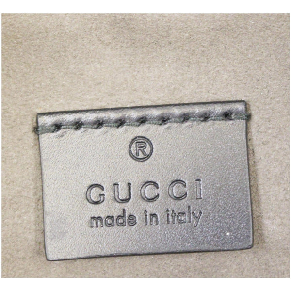 GUCCI GG Signature Leather Backpack Bag Black 406370