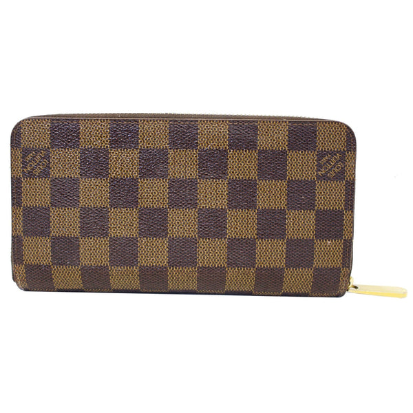 LOUIS VUITTON Damier Ebene Zippy Wallet Brown-US