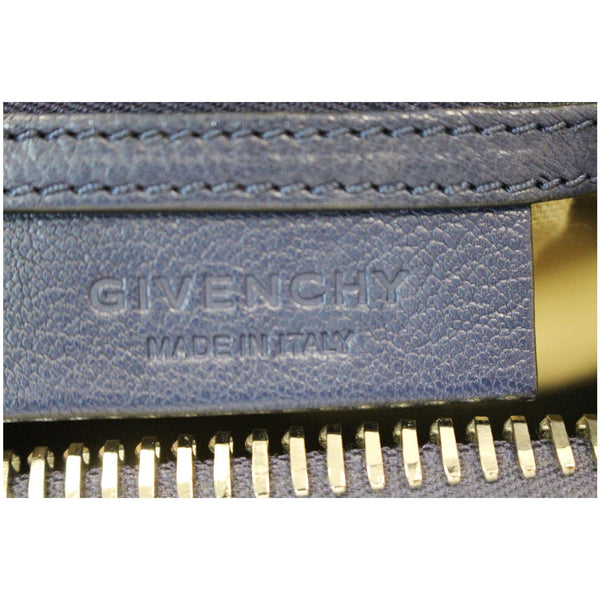 GIVENCHY Antigona Small Goatskin Leather Shoulder Bag Blue