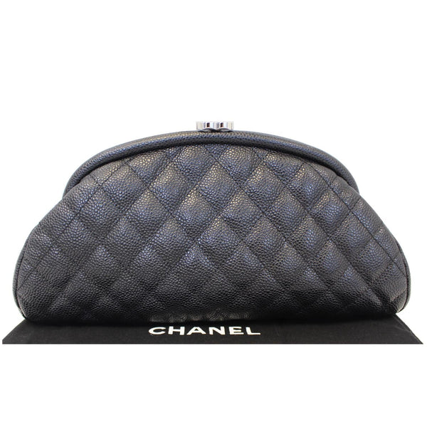 CHANEL Timeless Caviar Quilted Leather Clutch Black-US