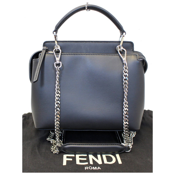Fendi DotCom Faces Click Top Handle Leather - back view