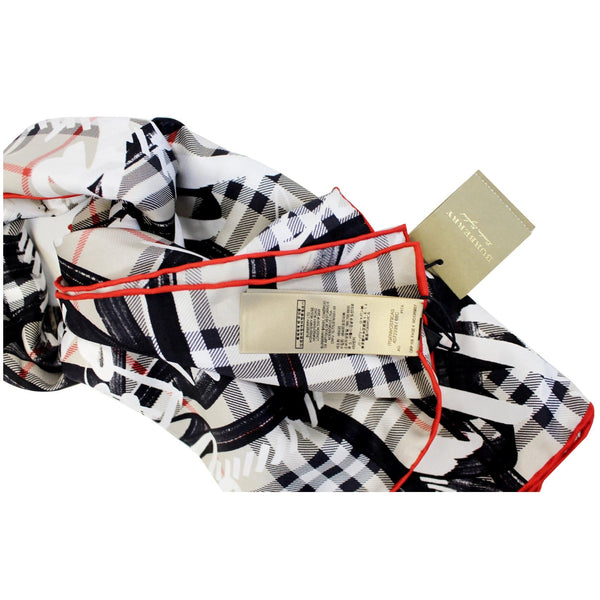 Burberry Scarf Scribble Vintage Check Stone - burberry tag
