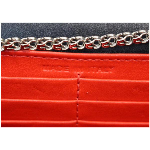 CHRISTIAN LOUBOUTIN Paloma Loubitag Leather Chain Clutch Bag Black
