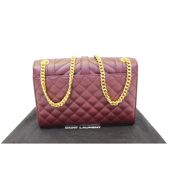 YVES Saint Laurent Envelope Medium Chain Shoulder Bag Burgundy-US