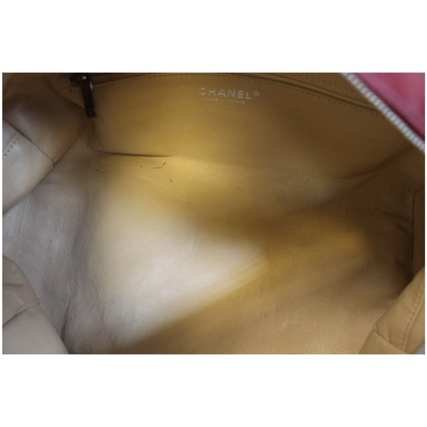 CHANEL Smooth Calfskin Petit Luxe Ligne Bowler Satchel Bag Red-US