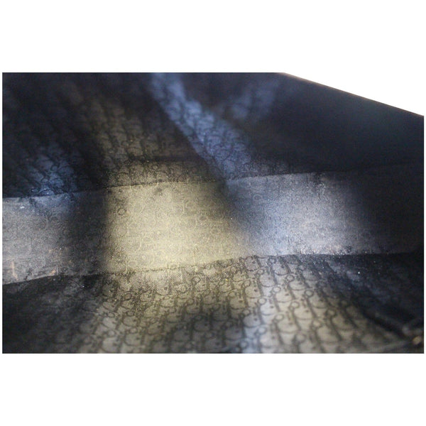 CHRISTIAN DIOR Lace Up Admit It Leather Hobo Bag Black