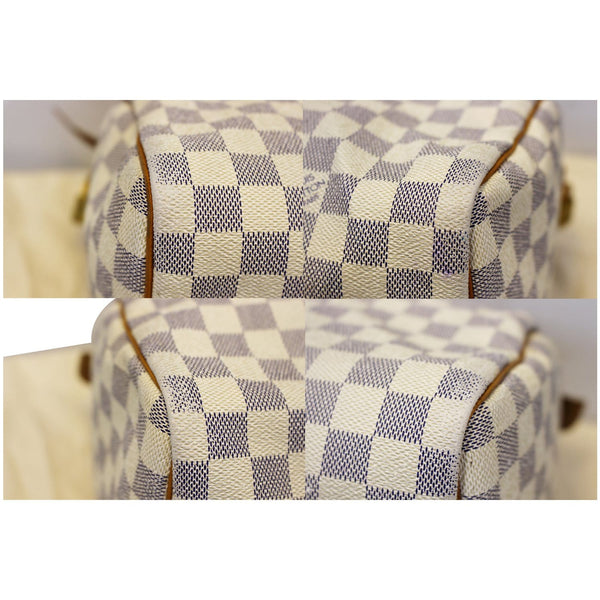 LOUIS VUITTON Speedy 30 Damier Azur Satchel Handbag