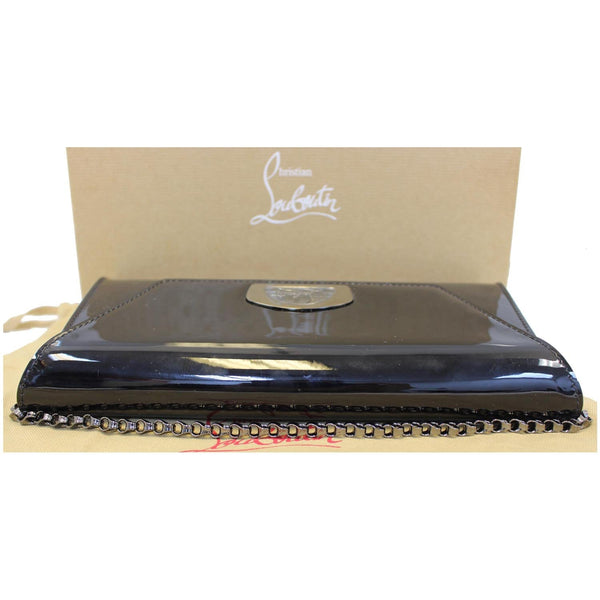 Christian Louboutin Vero Dodat Patent Leather Clutch Bag Black-US
