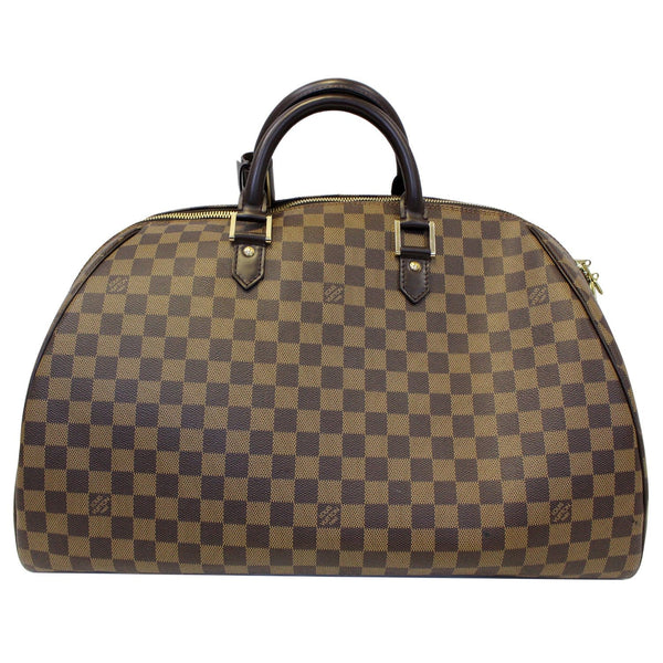 LOUIS VUITTON Ribera GM Damier Ebene Satchel Bag Brown-US