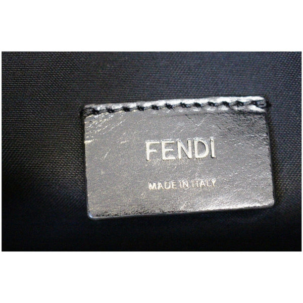 Fendi Satchel Black Leather Weekender - fendi logo