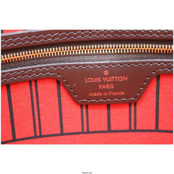 LOUIS VUITTON Neverfull MM Damier Ebene Shoulder Bag-US