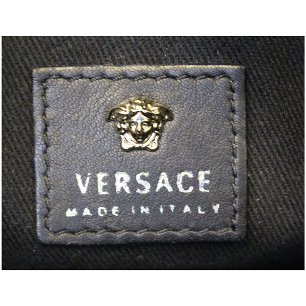 VERSACE Embroidered Baroque Shoulder Bag Black-US