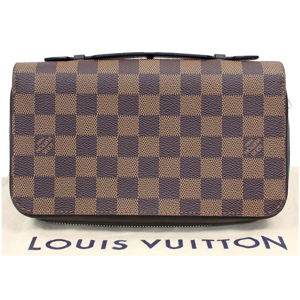 LOUIS VUITTON Zippy XL Damier Ebene Wallet Brown