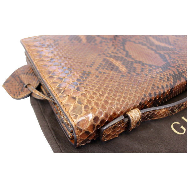 Gucci Lady Lock Python Small Top Leather Handle Handbag - side preview