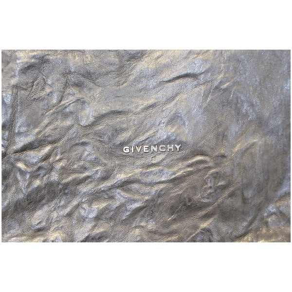 GIVENCHY Pandora Black Wrinkled Sheepskin Leather Shoulder Bag-US