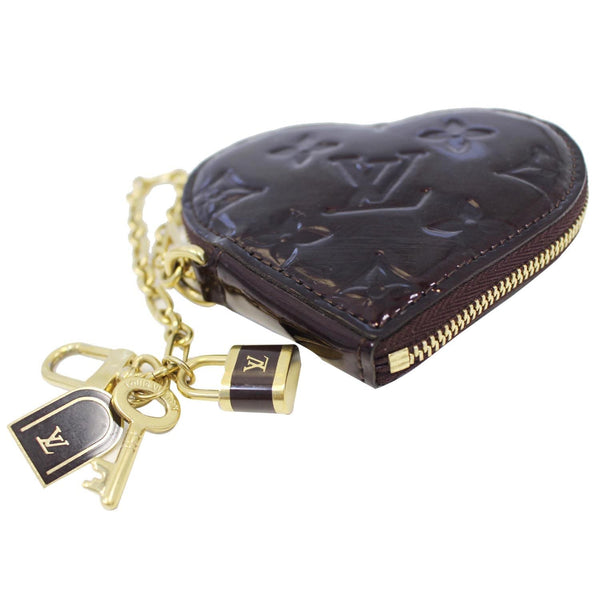 Louis Vuitton Coin Purse - Lv Monogram Heart Vernis - amarante