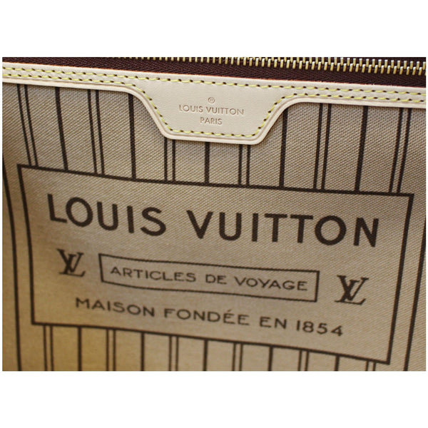 LOUIS VUITTON Neverfull MM Monogram Canvas Tote Shoulder Bag Brown