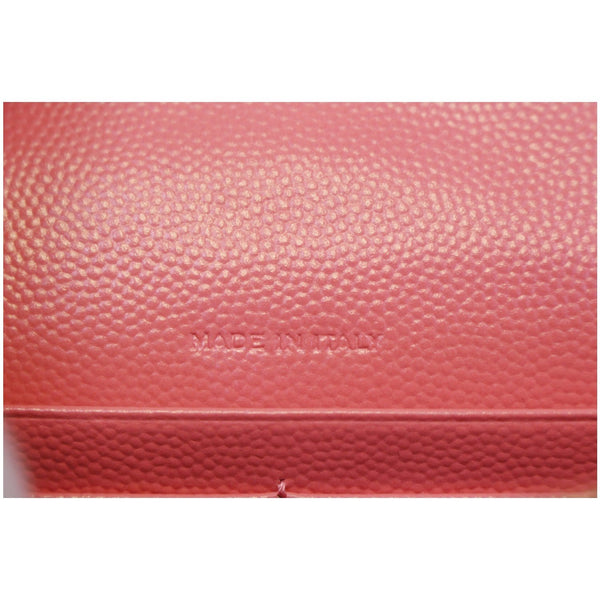 Saint Laurent Monogram Matelasse Wallet-on-A-Chain Crossbody Bag Pink-US