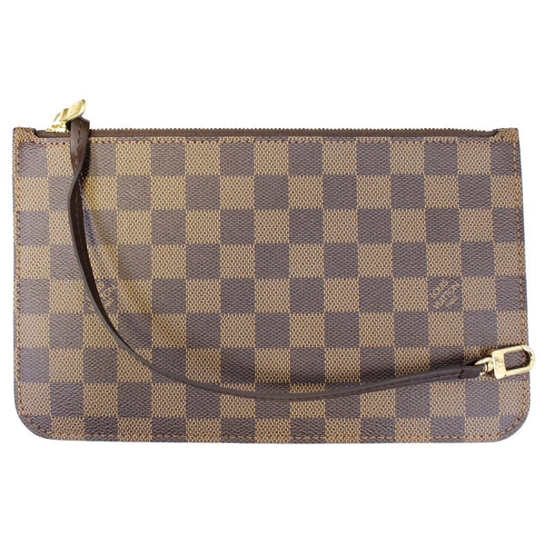 LOUIS VUITTON Damier Ebene Pochette Wristlet Pouch Neverfull GM-US