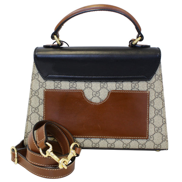GUCCI Small Padlock GG Supreme Monogram Top Handle Crossbody Bag 45318-US