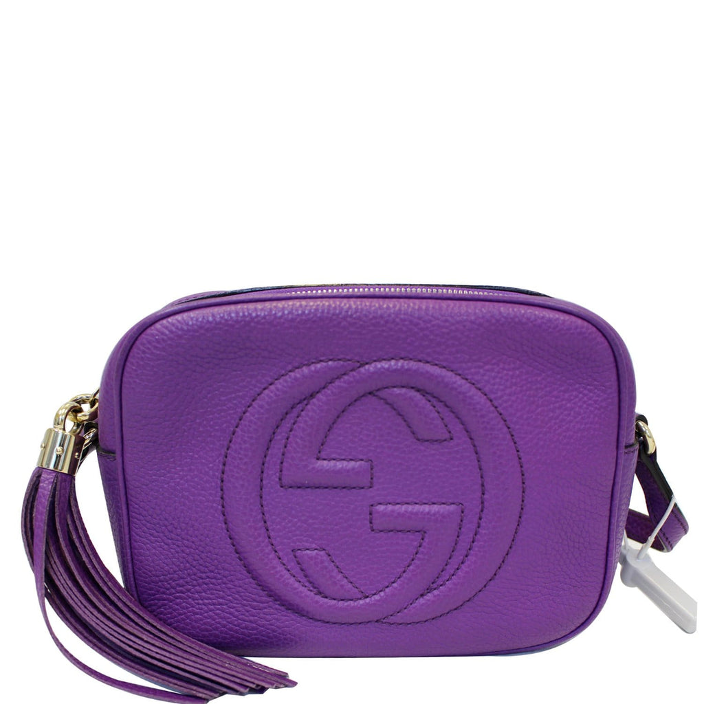 Gucci Crossbody Bag Soho Disco Pebbled Leather Small