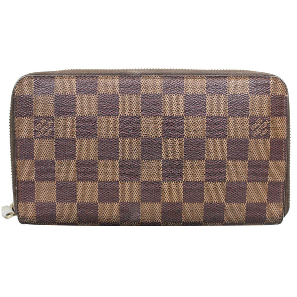 LOUIS VUITTON Zippy Damier Ebene Organizer Wallet Brown