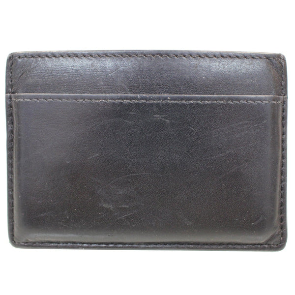 YVES SAINT LAURENT Smooth Leather Card Holder Black