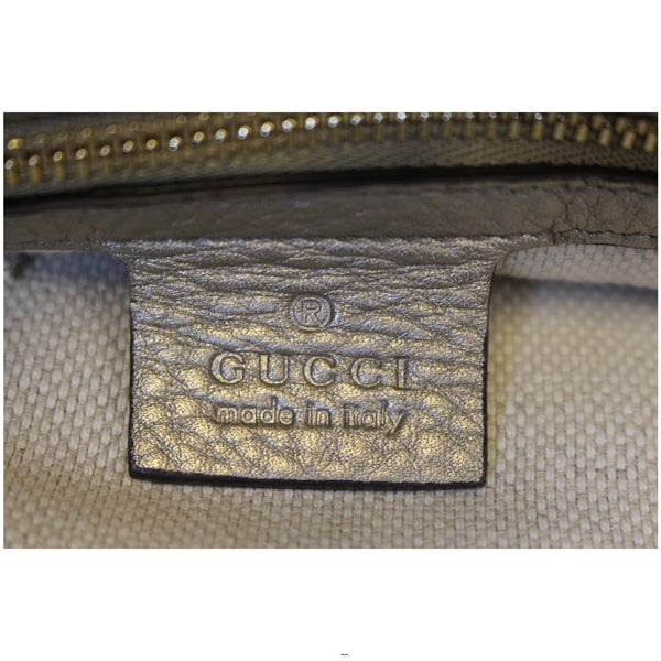 GUCCI Soho Pebbled Leather Chain Shoulder Bag 308982 Silver-US