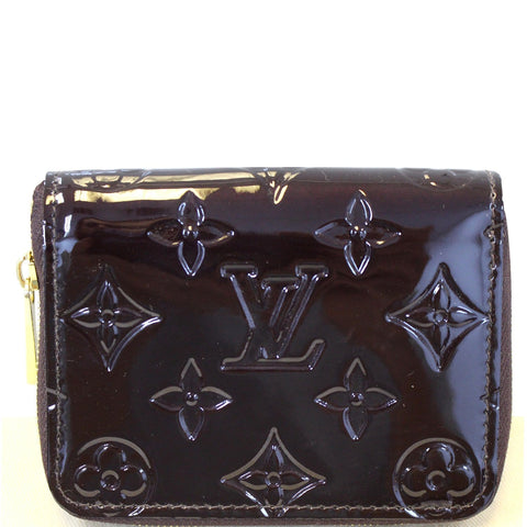 LOUIS VUITTON Vernis Zippy Coin Purse Wallet Amarante-US