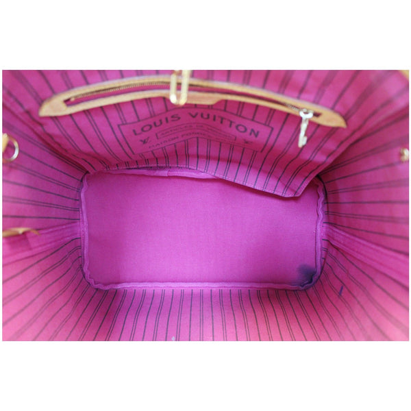 LOUIS VUITTON Neverfull MM Monogram Canvas Tote Shoulder Bag Brown