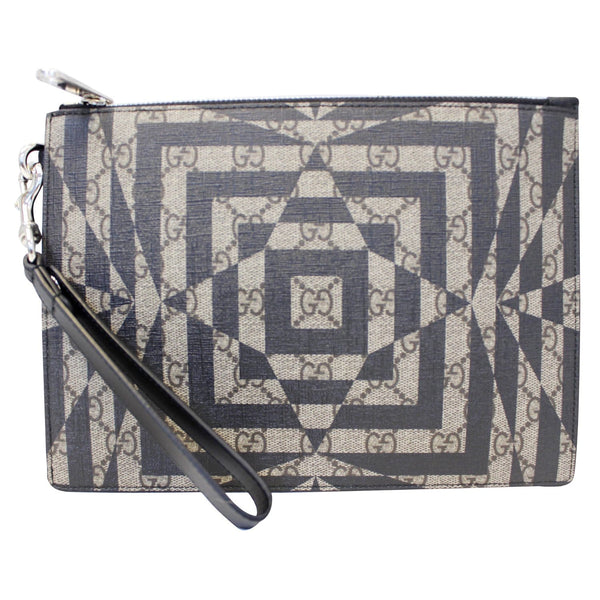 GUCCI GG Supreme Canvas Clutch Wristlet Pouch 411768-US