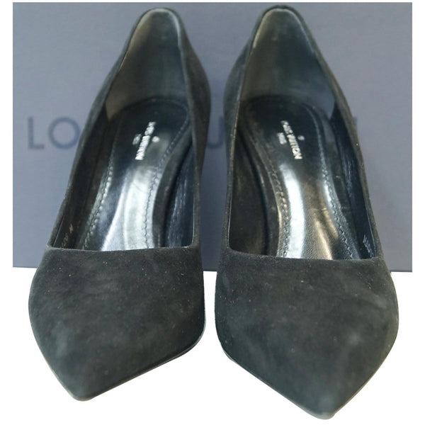 lv Rendez Vous Suede Leather close up