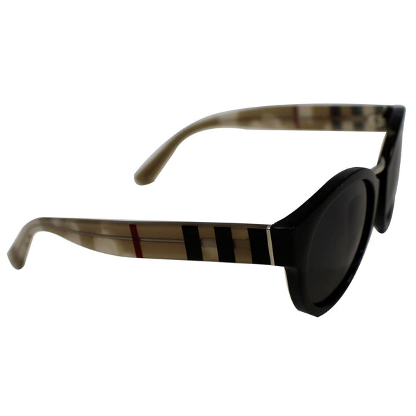 BURBERRY Round Striped Sunglasses 4227 Grey-US